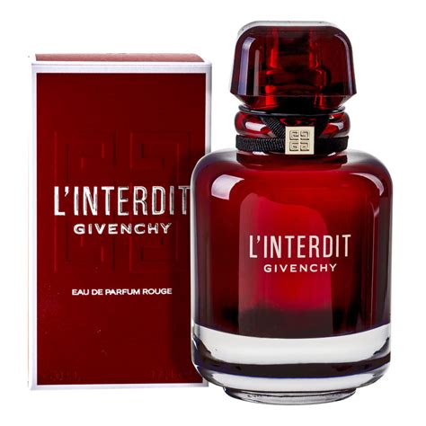 givenchy l'interdit rouge 80ml|givenchy rouge interdit temptation black.